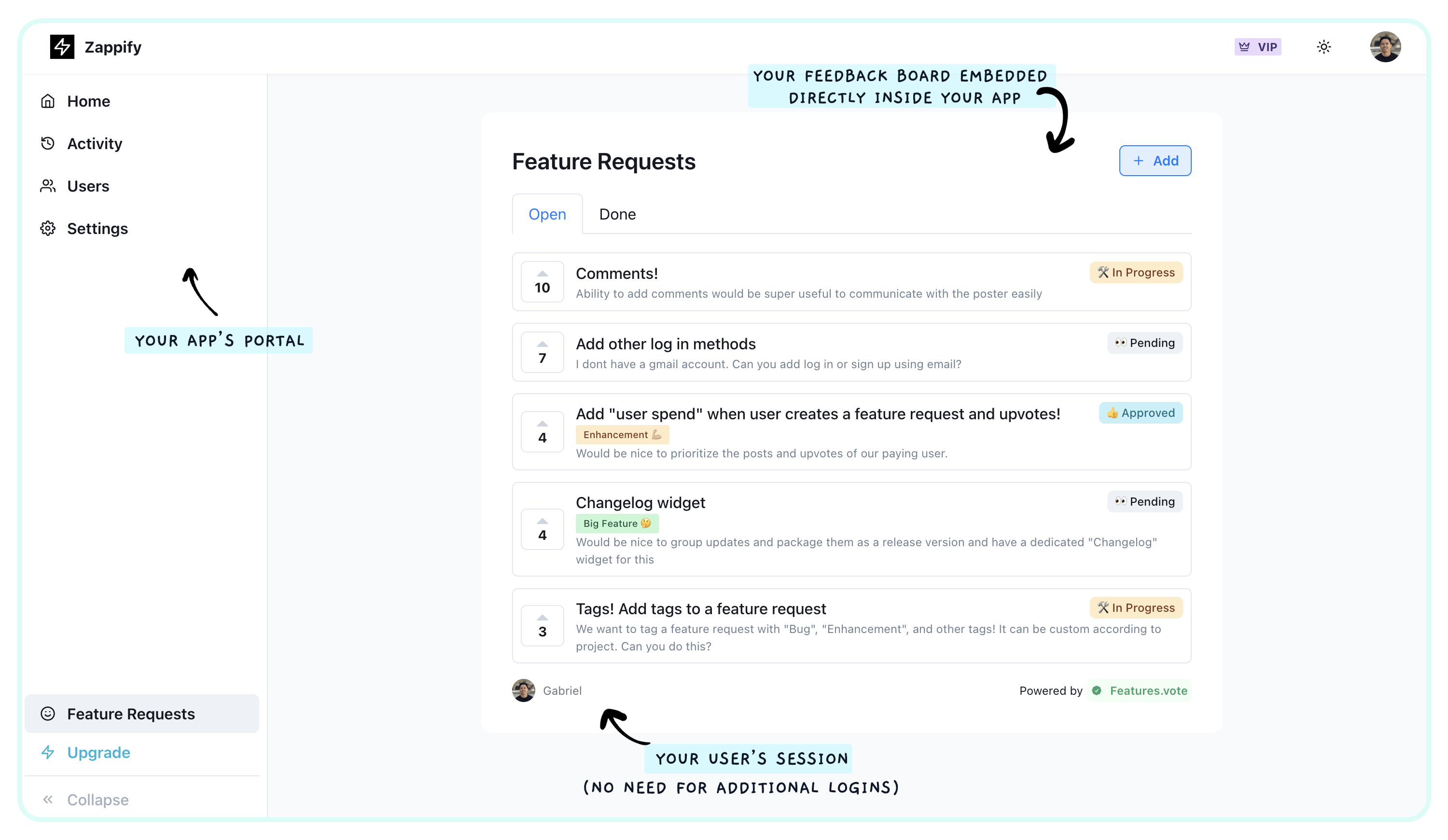 Features.Vote native voting board for iOS